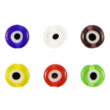 Millefiori beads disc eye 6mm - Multicolour